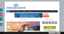 Desktop Screenshot of cuadernodeunaburrido.com